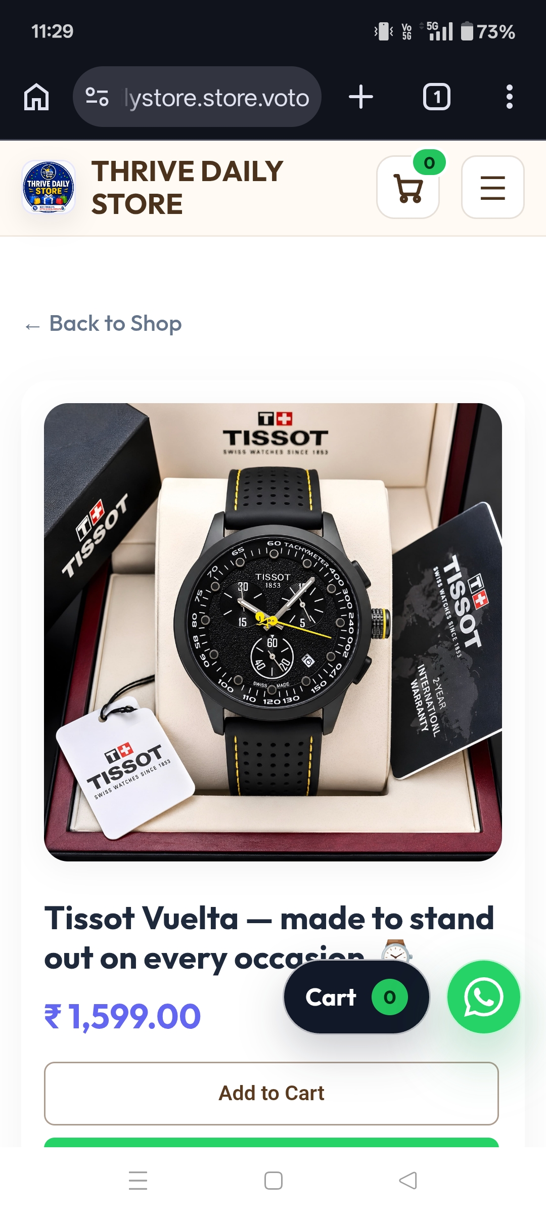 Tissot Vuelta — made to stand out on every occasion.⌚